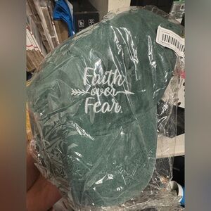 Faith Over Fear Green Cap